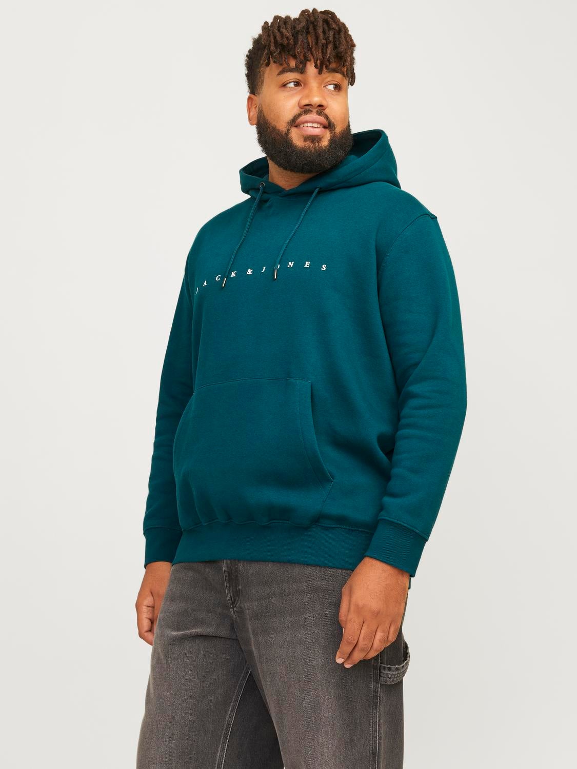 Plus Size Logo Kapuzenpullover