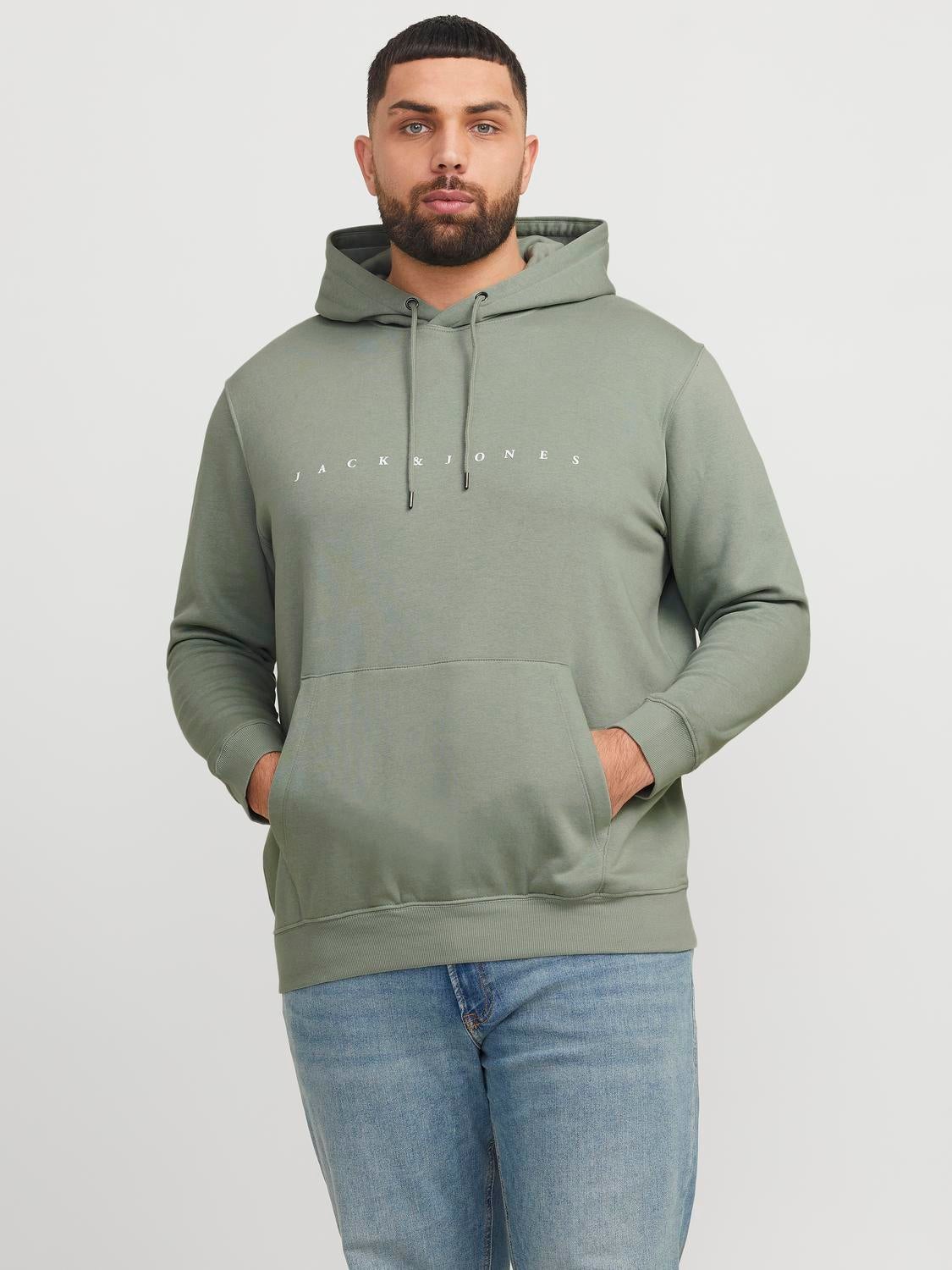 Plus Size Logo Kapuzenpullover