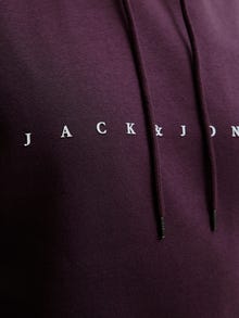 Jack & Jones Plus Size Sweat à capuche Logo -Plum Perfect - 12243527