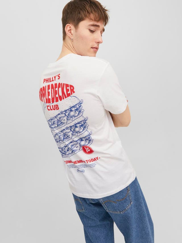 Jack & Jones Gedruckt Rundhals T-shirt - 12243536