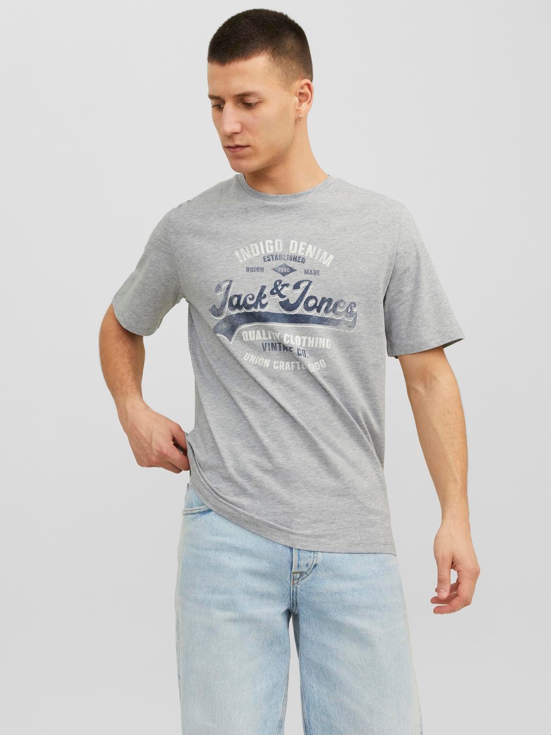 T-shirt homme blanc JACK & JONES - CCV Mode