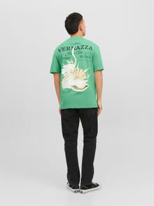 Jack & Jones Bedrukt Ronde hals T-shirt -Holly Green - 12243578