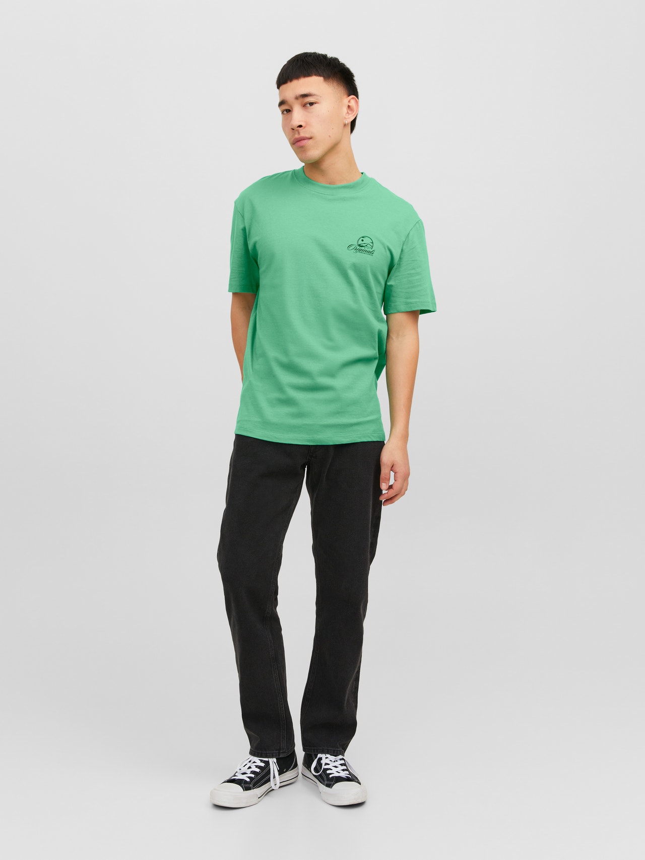 Buy Jack & Jones Logo Printed Crew Neck T Shirt In Green | 6thStreet Bahrain Buy Jack & Jones Logo Printed Crew Neck T Shirt In Green | 6thStreet Bahrain
