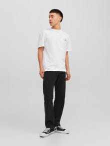 Jack & Jones Trykk O-hals T-skjorte -Bright White - 12243578