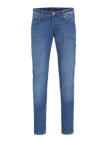 Jack & Jones JJIGLENN JJORIGINAL SQ 223 NOOS Priglundantys džinsai -Blue Denim - 12243592