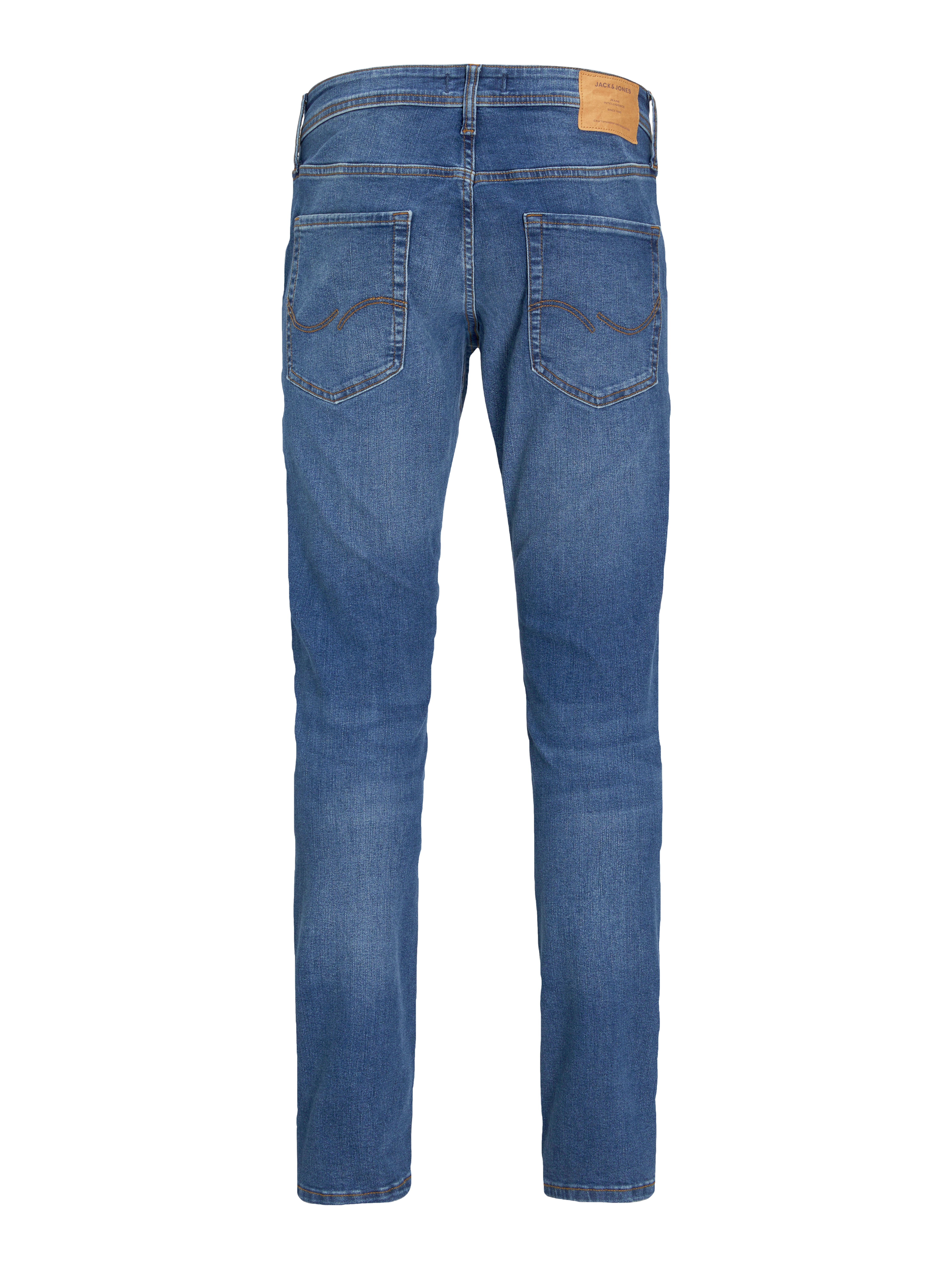 JACK & JONES Herren Slim Fit Jeans – JJIGLENN, Aus Recycelten Materialien, Niedrige Taille