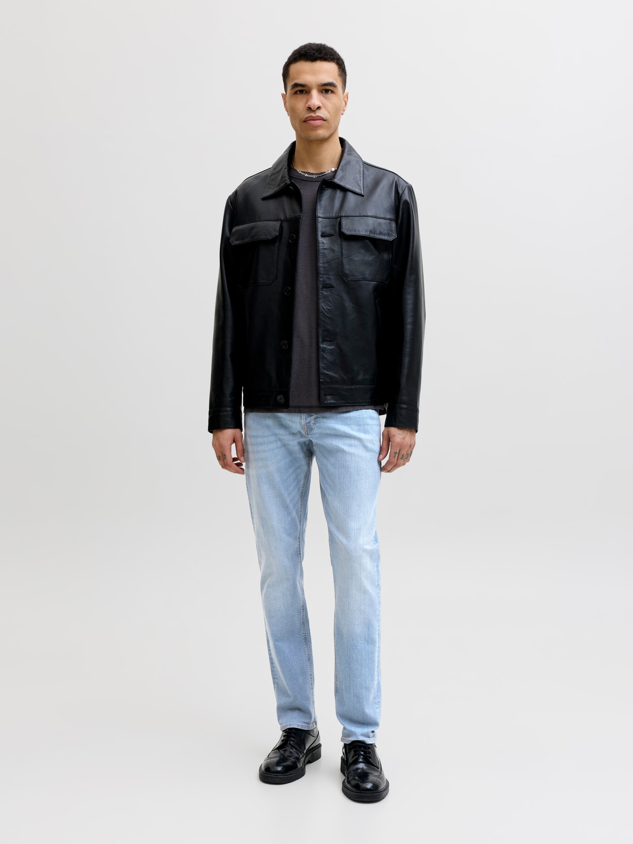 JACK & JONES JJIGLENN JJORIGINAL SQ 330 Slim Fit Jeans, Denim Blauw, 32W / 34L JACK & JONES JJIGLENN JJORIGINAL SQ 330 Slim Fit Jeans, Denim Blauw, 32W / 34L