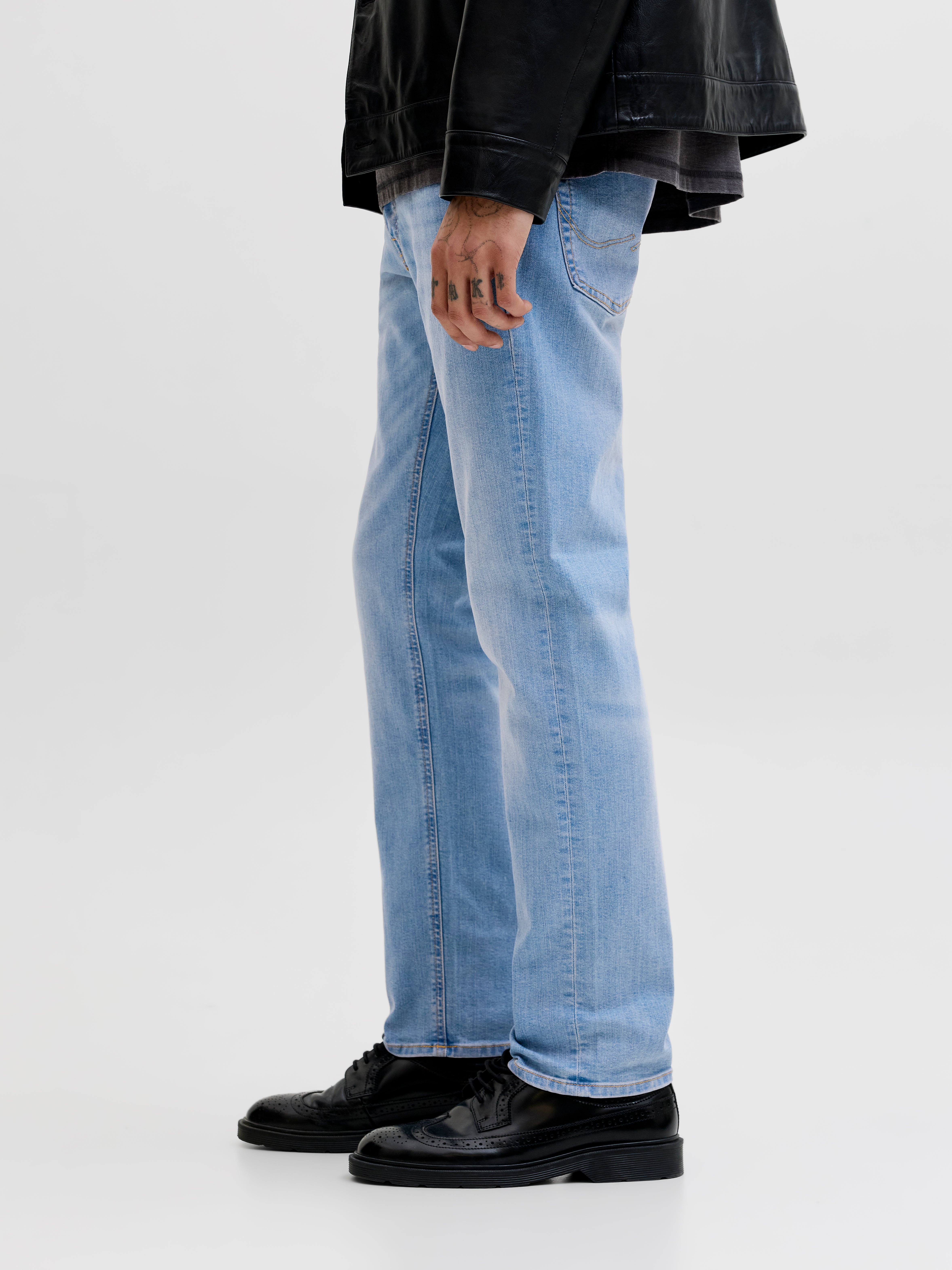 Jack & Jones JJIGLENN JJORIGINAL SQ 330 Vaqueros de corte slim -Blue Denim - 12243593