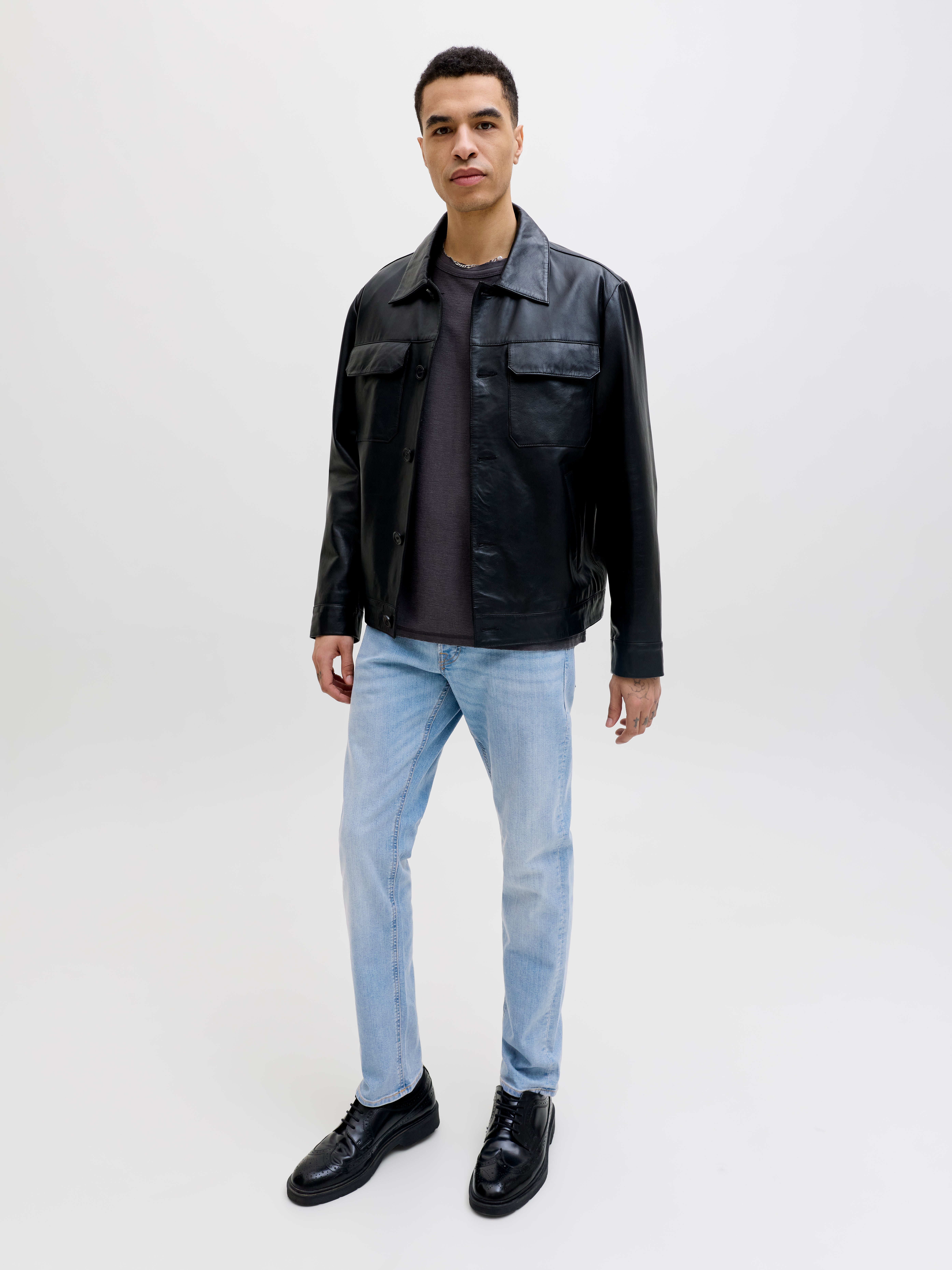 Jack & Jones JJIGLENN JJORIGINAL SQ 330 Vaqueros de corte slim -Blue Denim - 12243593