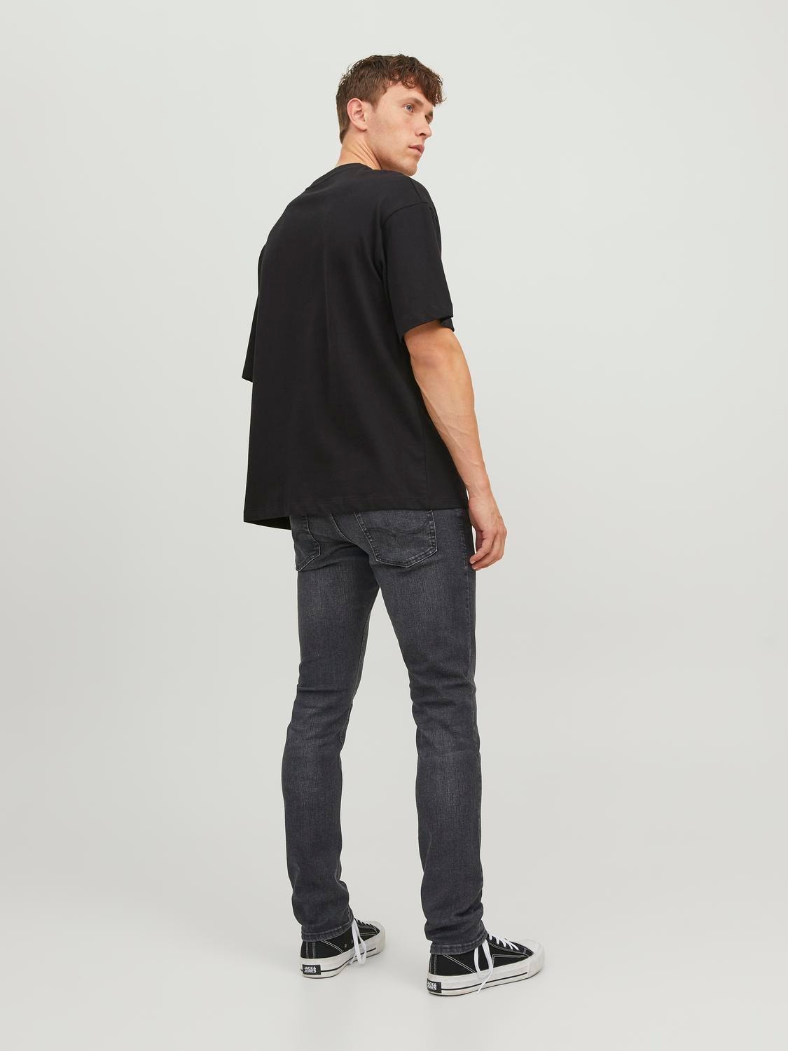 Jack & Jones JJIGLENN JJORIGINAL SQ 270 Slim fit Teksad -Black Denim - 12243595