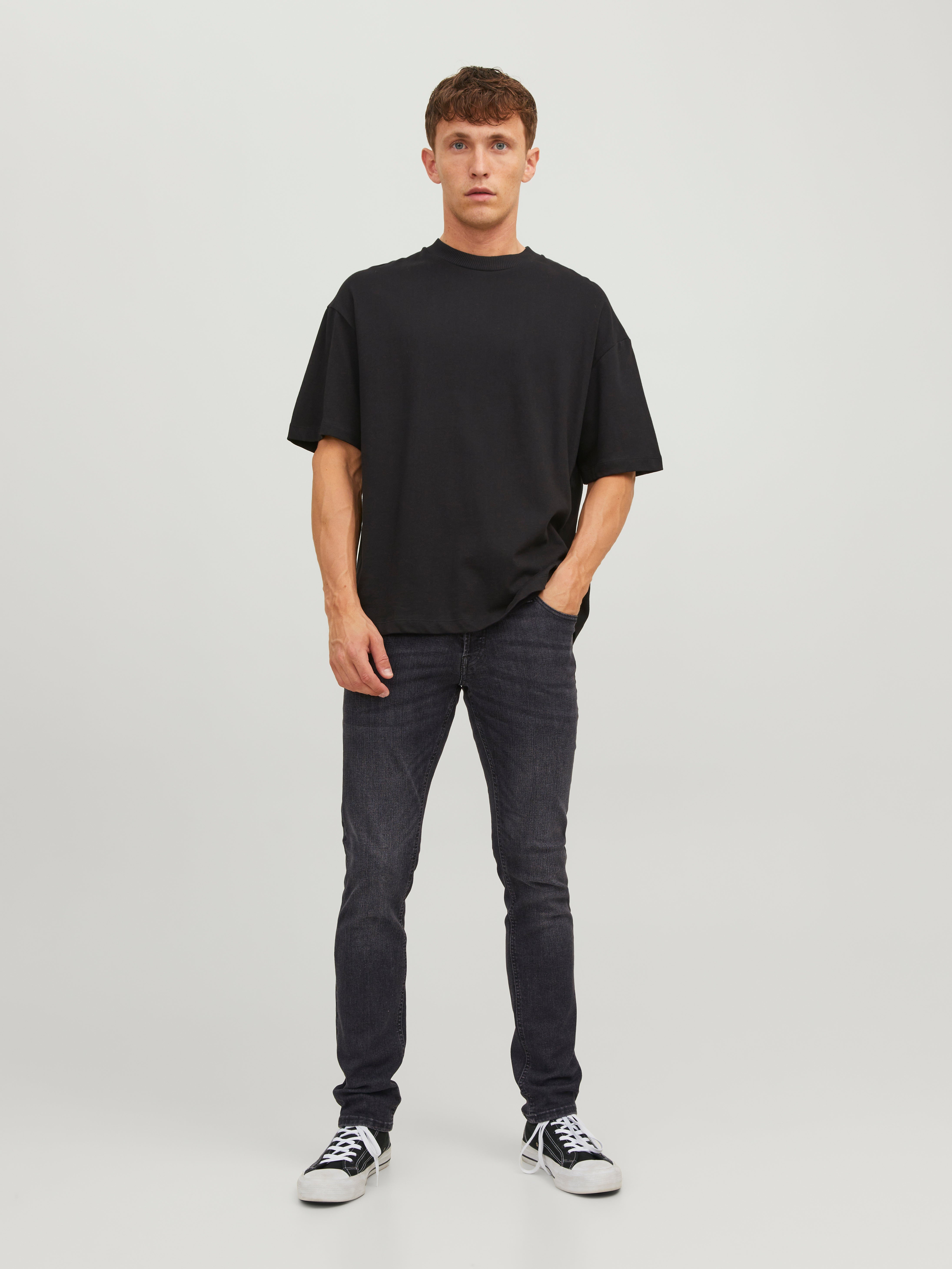 Jack & Jones JJIGLENN JJORIGINAL SQ 270 Slim fit farmer -Black Denim - 12243595