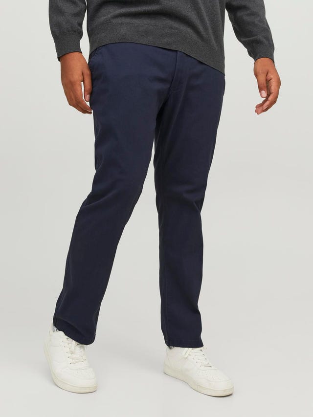 Jack & Jones Plus Size Slim Fit Spodnie chino - 12243603