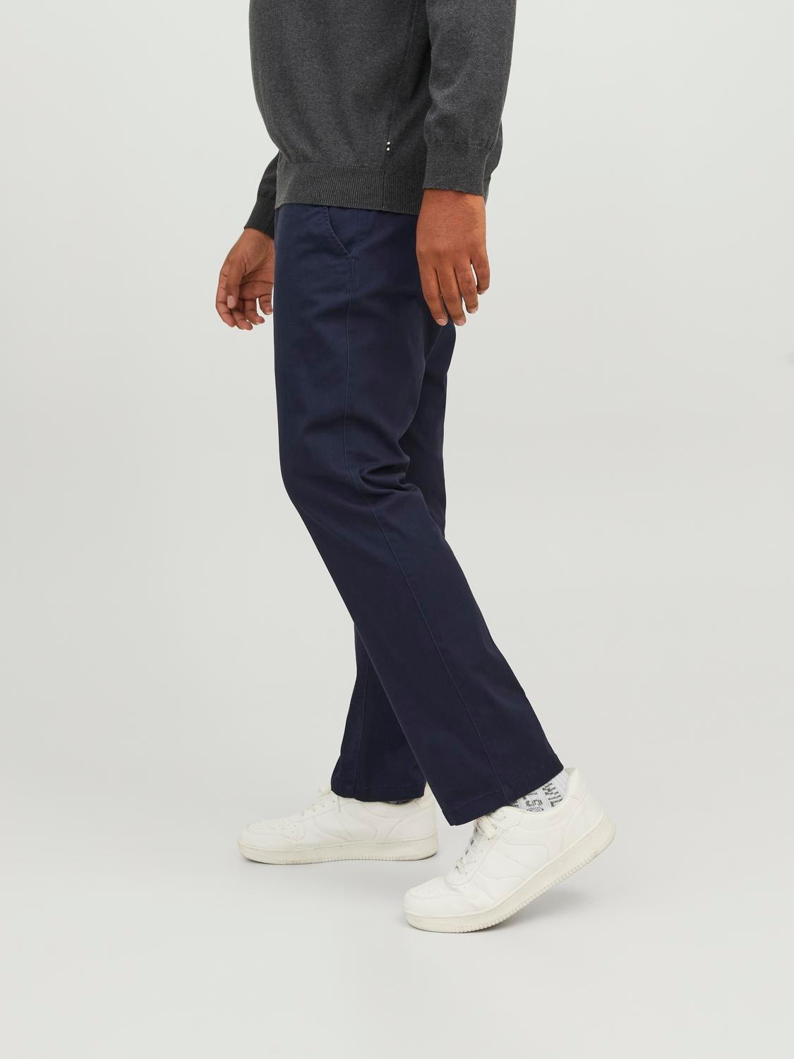 Jack & Jones Plus Size Slim Fit Chinobukser -Navy Blazer - 12243603