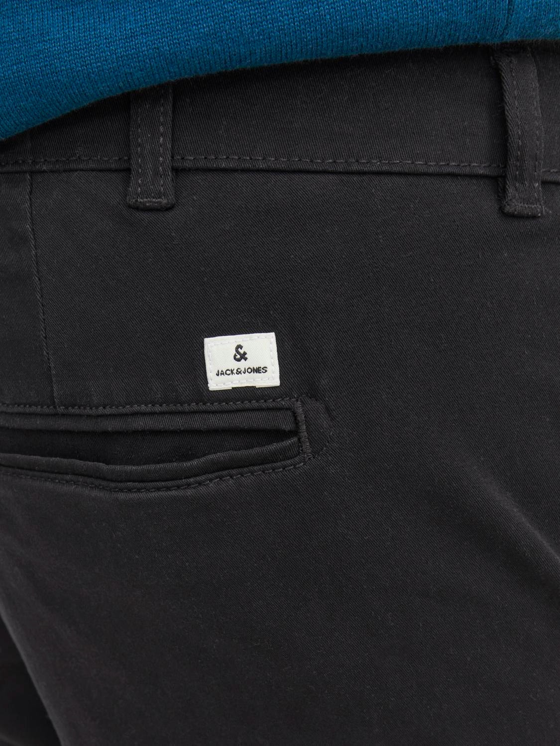 Jack & Jones Plus Slim Fit Plátěné kalhoty Chino -Black - 12243603