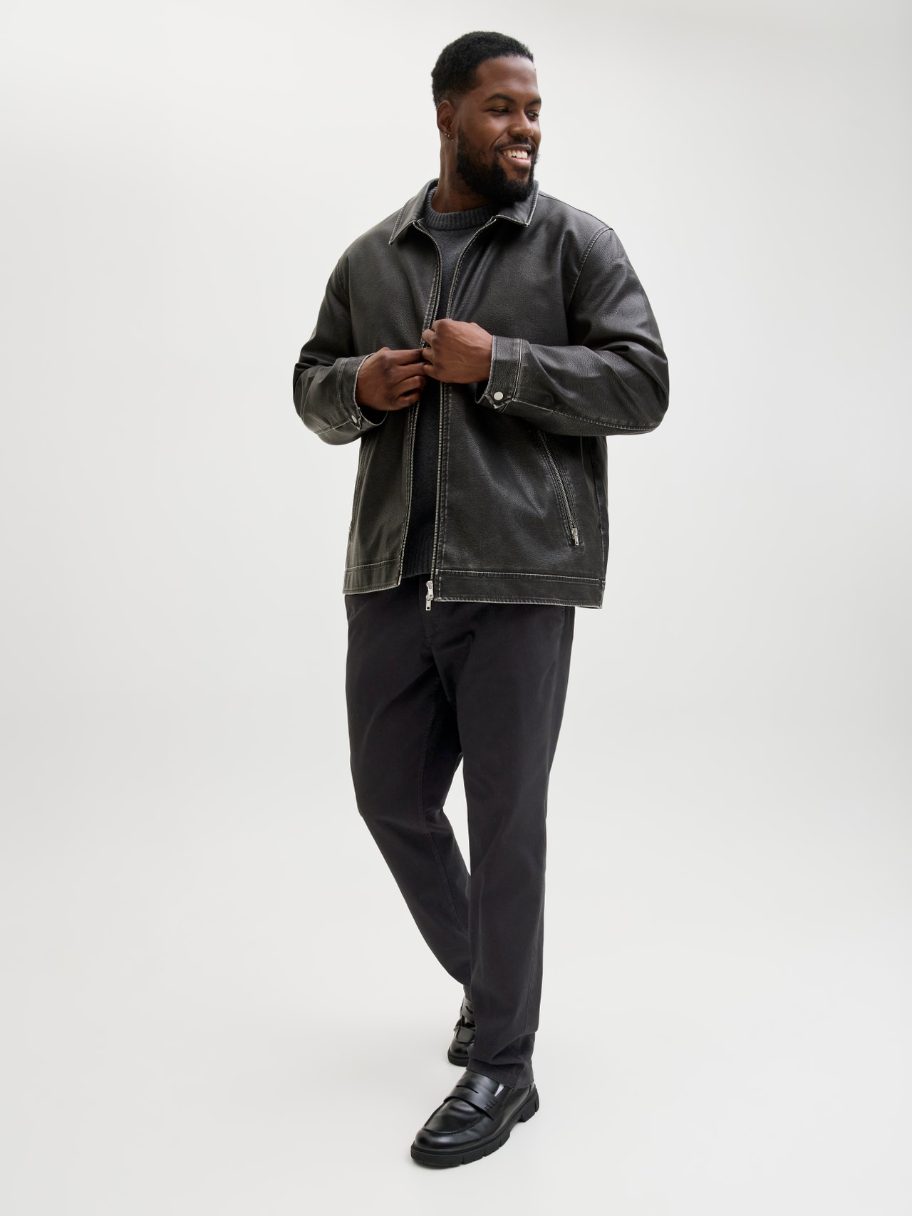 Jack & Jones Plus Size Slim Fit Chino trousers -Black - 12243603