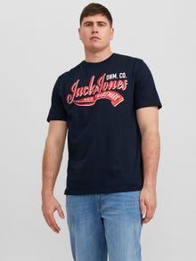 Jack & Jones Plus Size T-shirt Logo -Navy Blazer - 12243611