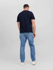 Jack & Jones Plus Size Logo T-shirt -Navy Blazer - 12243611