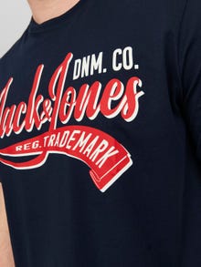 Jack & Jones Plus Size Logo T-shirt -Navy Blazer - 12243611