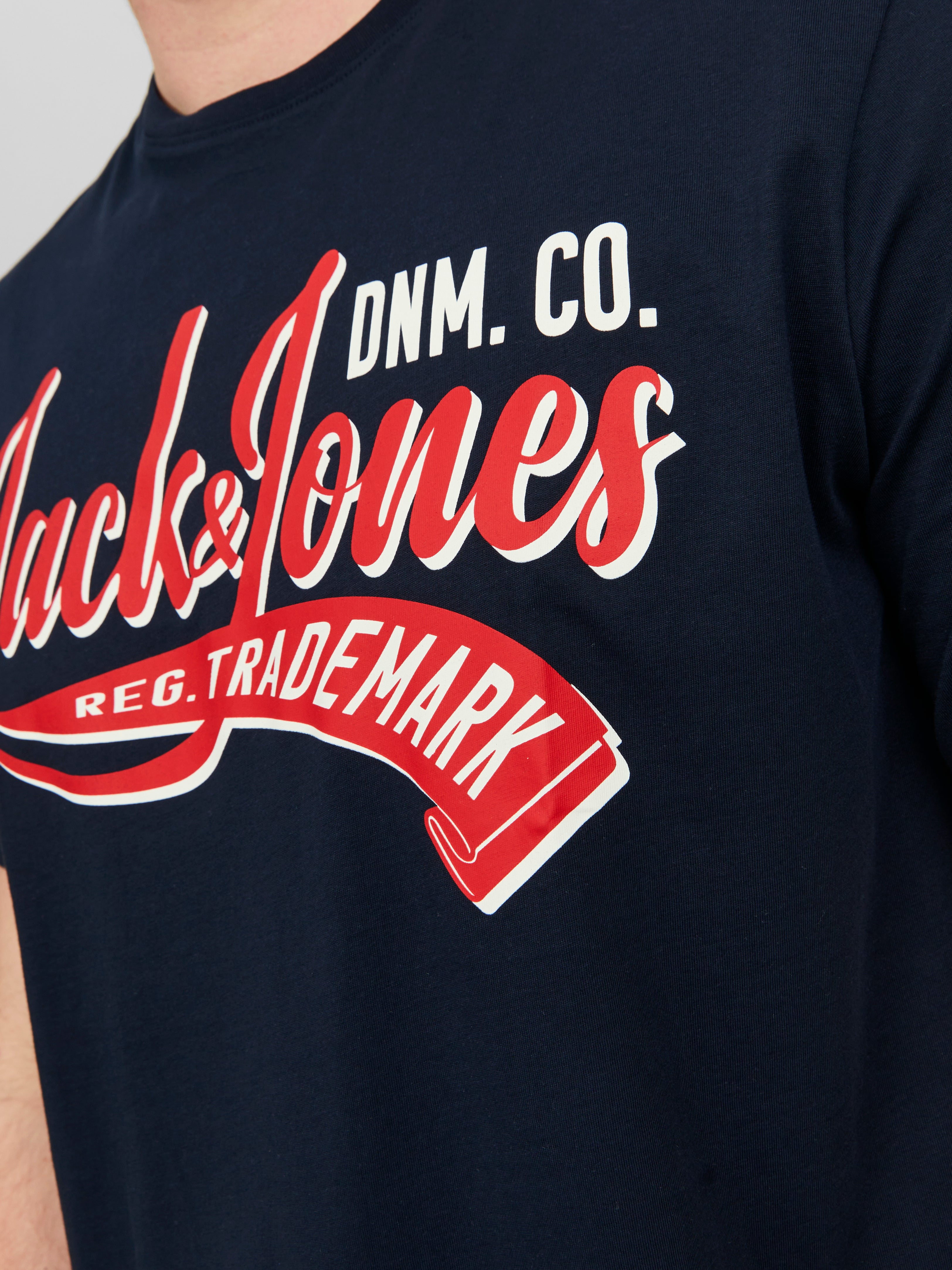 Jack & Jones Plus Size Logo T-shirt -Navy Blazer - 12243611