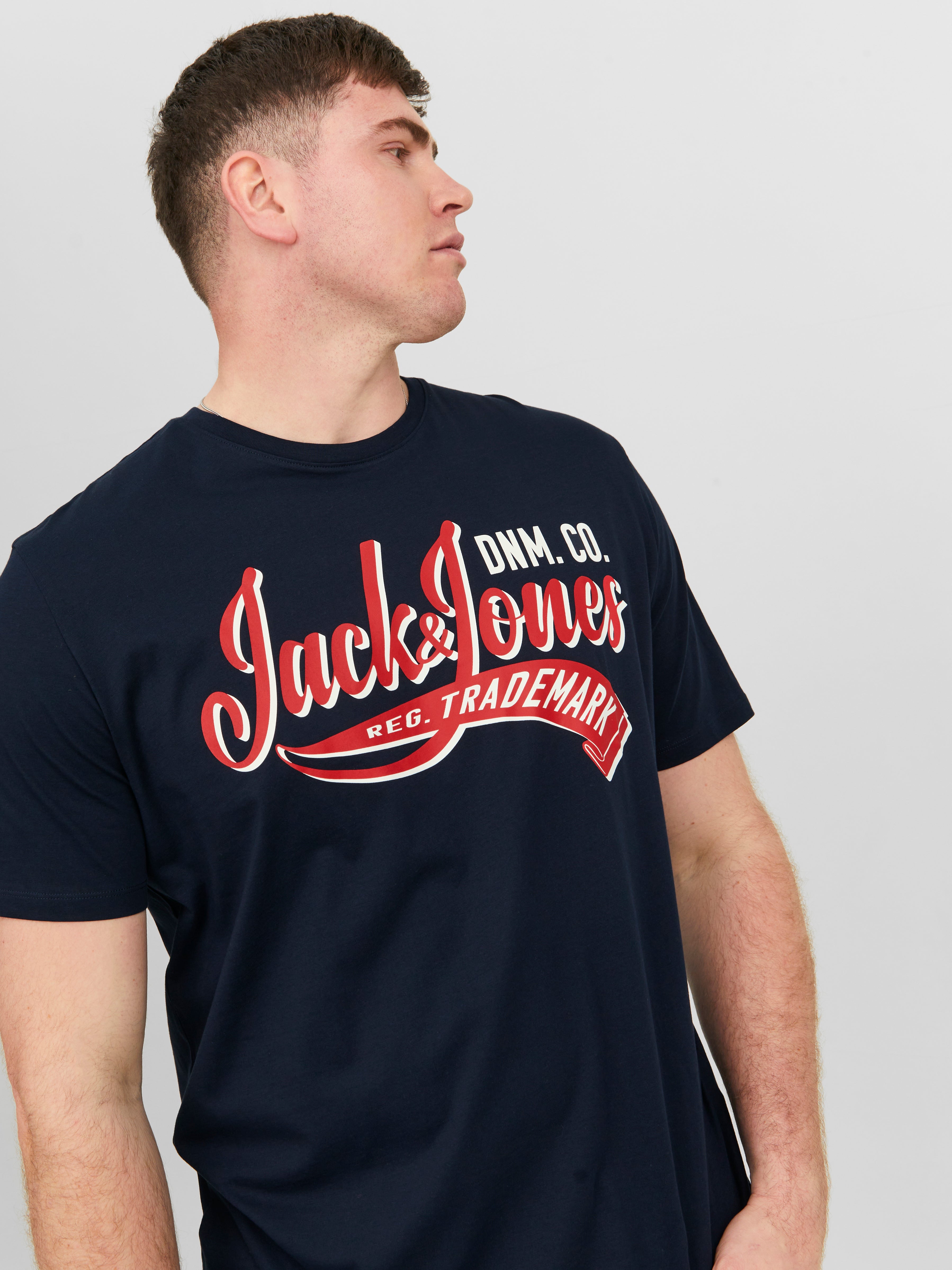 Plus Size Logo T-shirt | Dunkelblau | Jack & Jones®