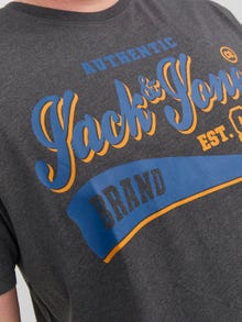 Jack & Jones Plus Size T-shirt Con logo -Dark Grey Melange - 12243611