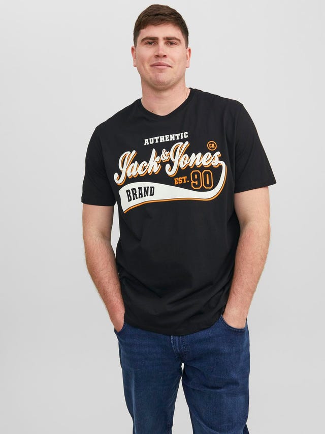 Jack & Jones Plus Size Logotipas Marškinėliai - 12243611