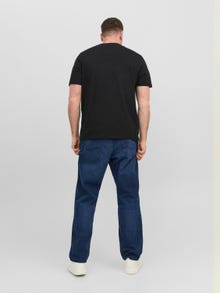 Jack & Jones Plus Size Logotipas Marškinėliai -Black - 12243611