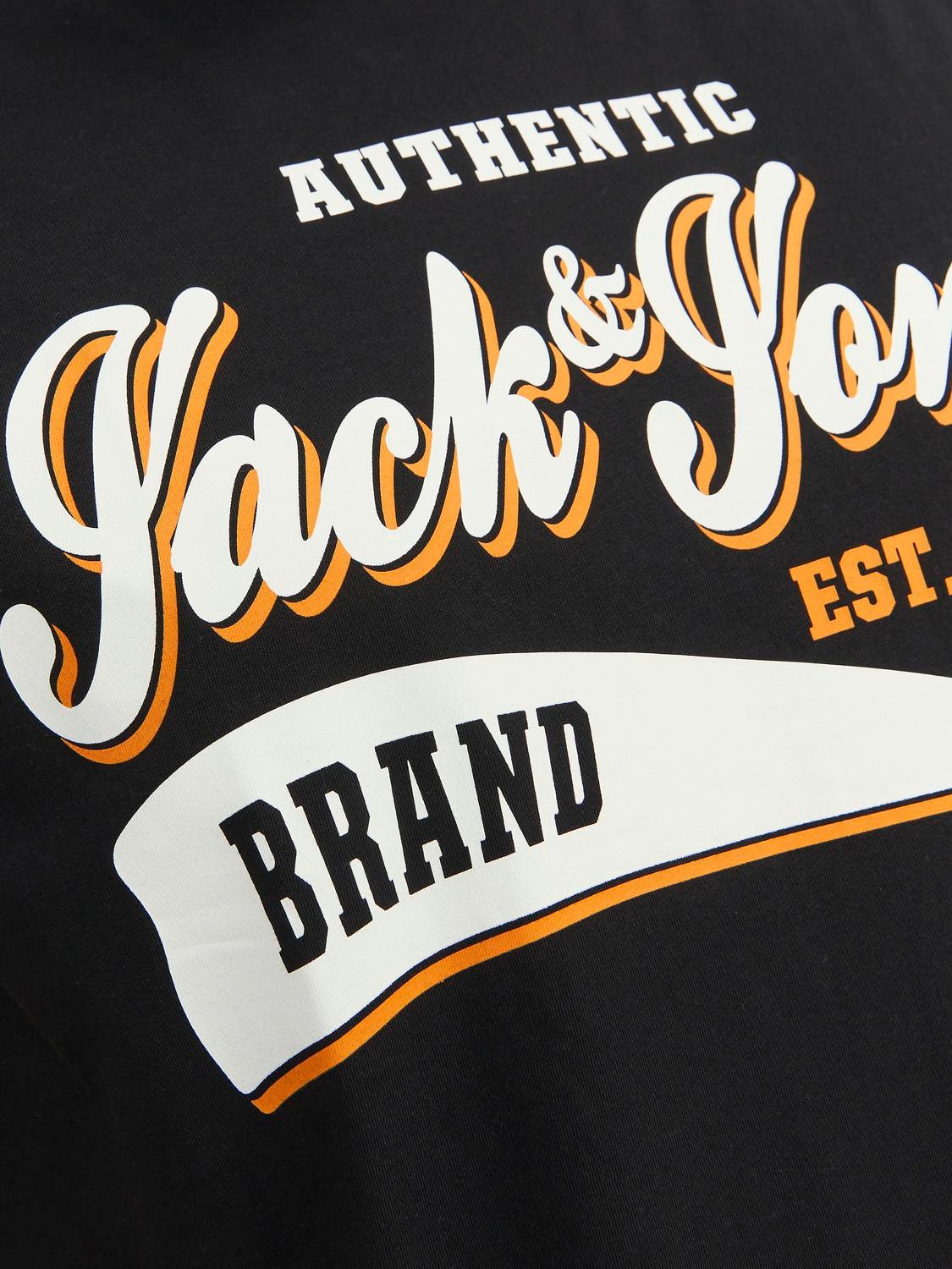 Jack & Jones Plus Logo Tričko -Black - 12243611