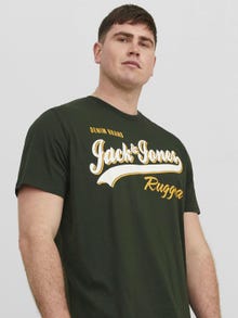 Jack & Jones Plus Size Logo T-shirt -Mountain View - 12243611