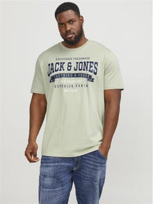 Jack & Jones Plus Size Logotipas Marškinėliai -Desert Sage - 12243611