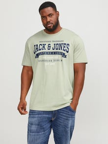 Jack & Jones Plus Size Z logo T-shirt -Desert Sage - 12243611