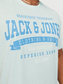 Jack & Jones Plus Size Logo T-paita -Soothing Sea - 12243611