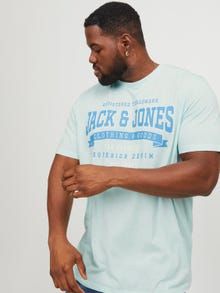 Jack & Jones Plus Size Logotyp T-shirt -Soothing Sea - 12243611