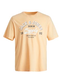 Jack & Jones Plus Size Logo T-shirt -Apricot Ice  - 12243611