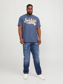 Jack & Jones Plus Size T-shirt Logo -Ensign Blue - 12243611