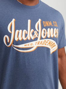 Jack & Jones Plus Size Logotipas Marškinėliai -Ensign Blue - 12243611