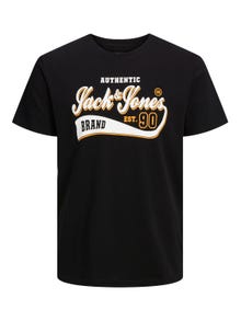 Jack & Jones Plus Size Camiseta Logotipo -Black - 12243611