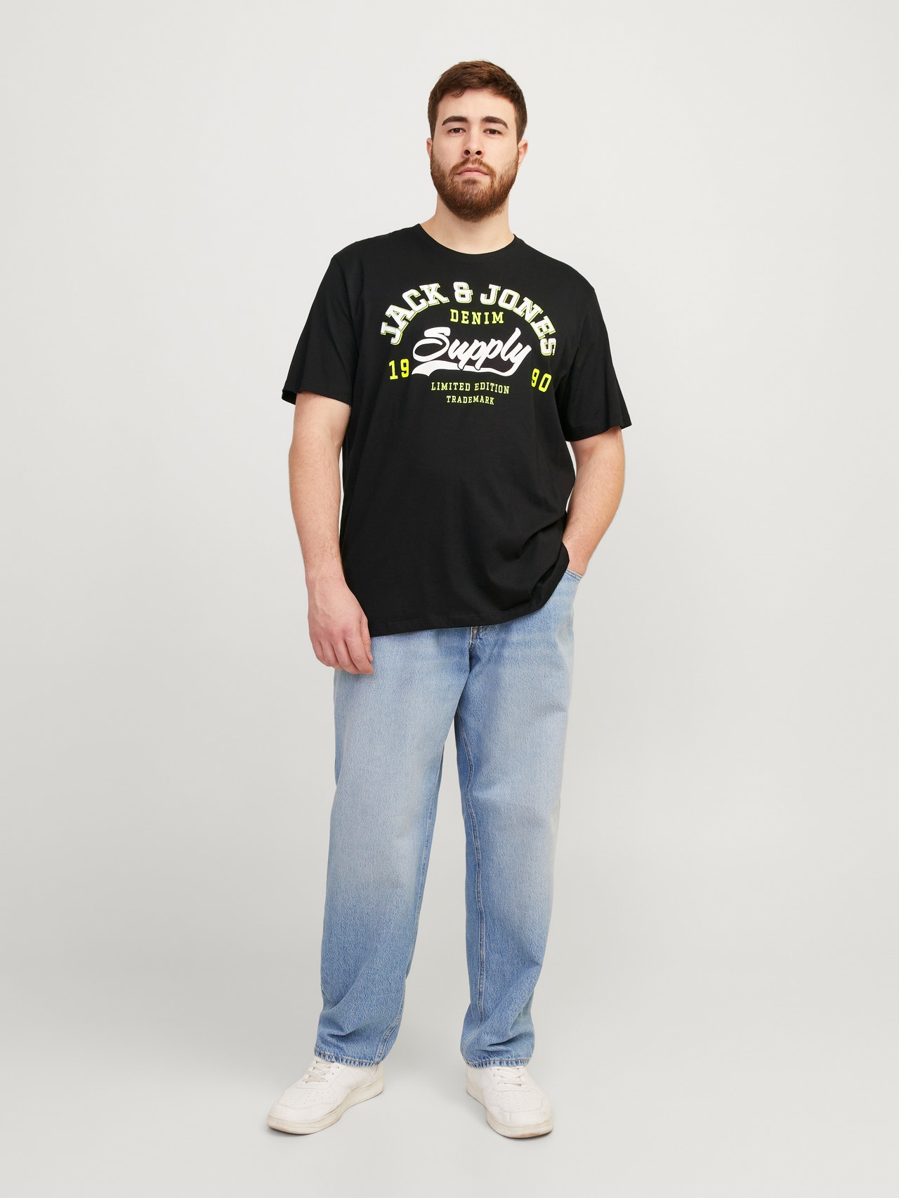 Jack & Jones Plus Size T-shirt Con logo -Black - 12243611