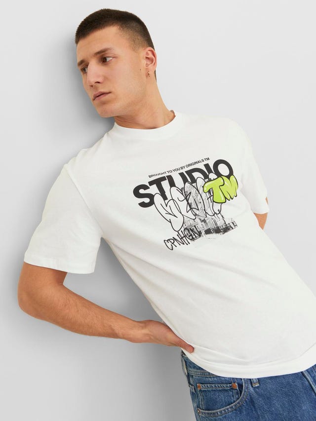 Jack & Jones T-shirt Stampato Girocollo - 12243613