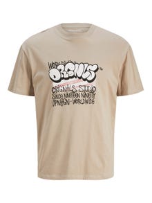 Jack & Jones Printet Crew neck T-shirt -Atmosphere - 12243613