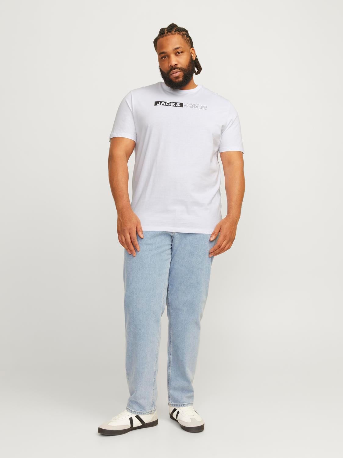 JACK & JONES PLUS SIZE T-shirt ecru | wehkamp JACK & JONES PLUS SIZE T-shirt ecru | wehkamp