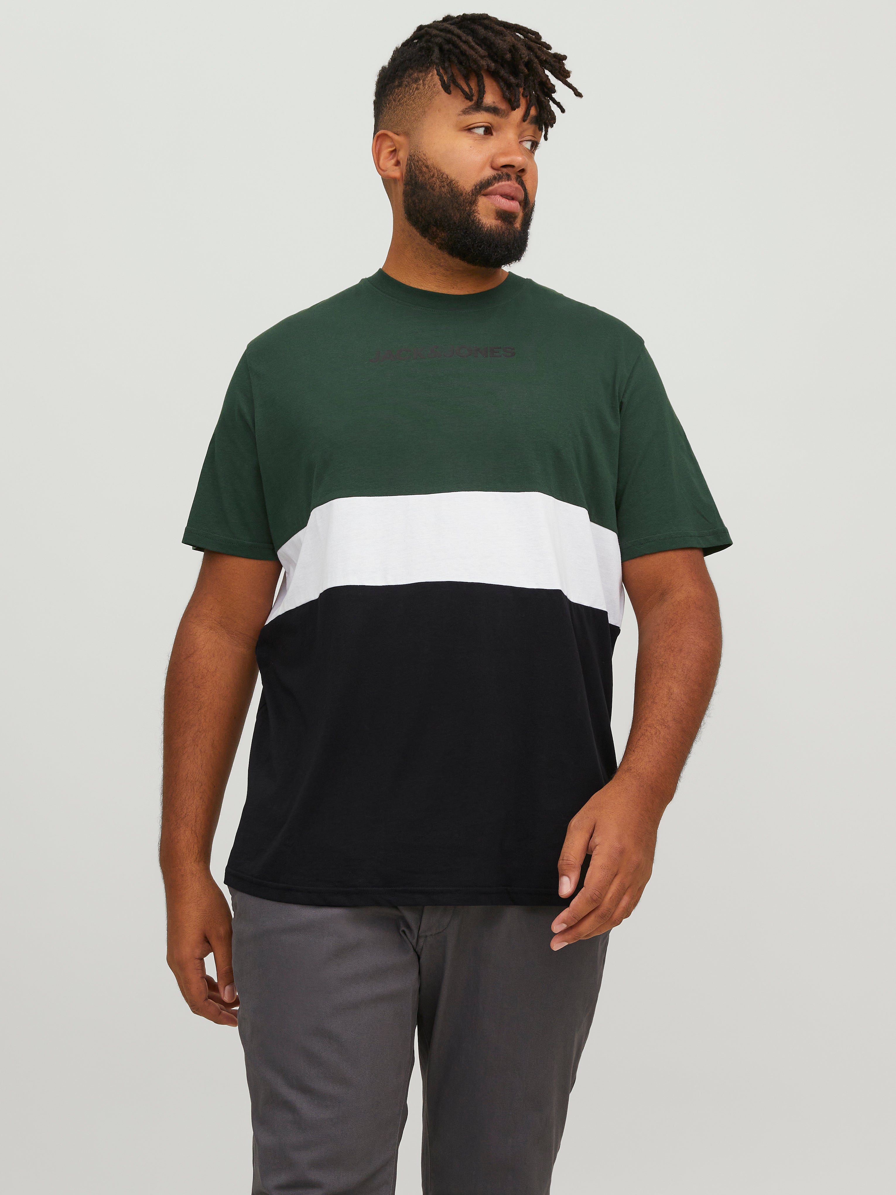 Jack & Jones Plus Size Färgblockering T-shirt - 12243653