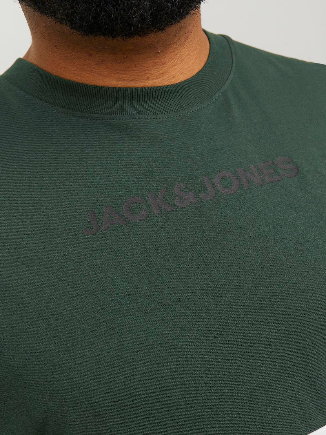 Jack & Jones Plus Size T-shirt Bloco de Cor -Mountain View - 12243653