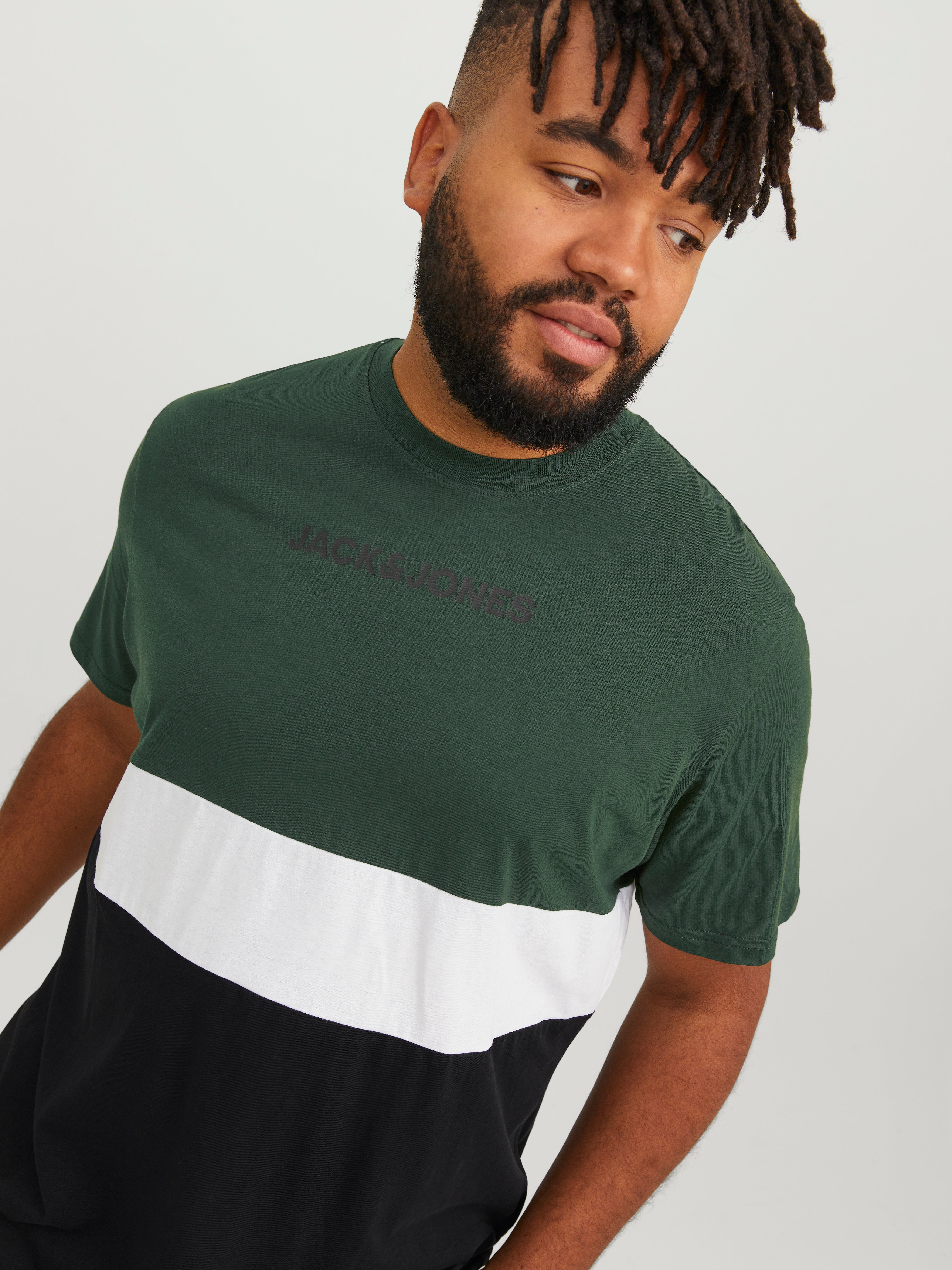 Jack & Jones Plus Size Colour block T-shirt - 12243653