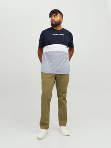 Jack & Jones Plus Size T-shirt Con color block -Navy Blazer - 12243653