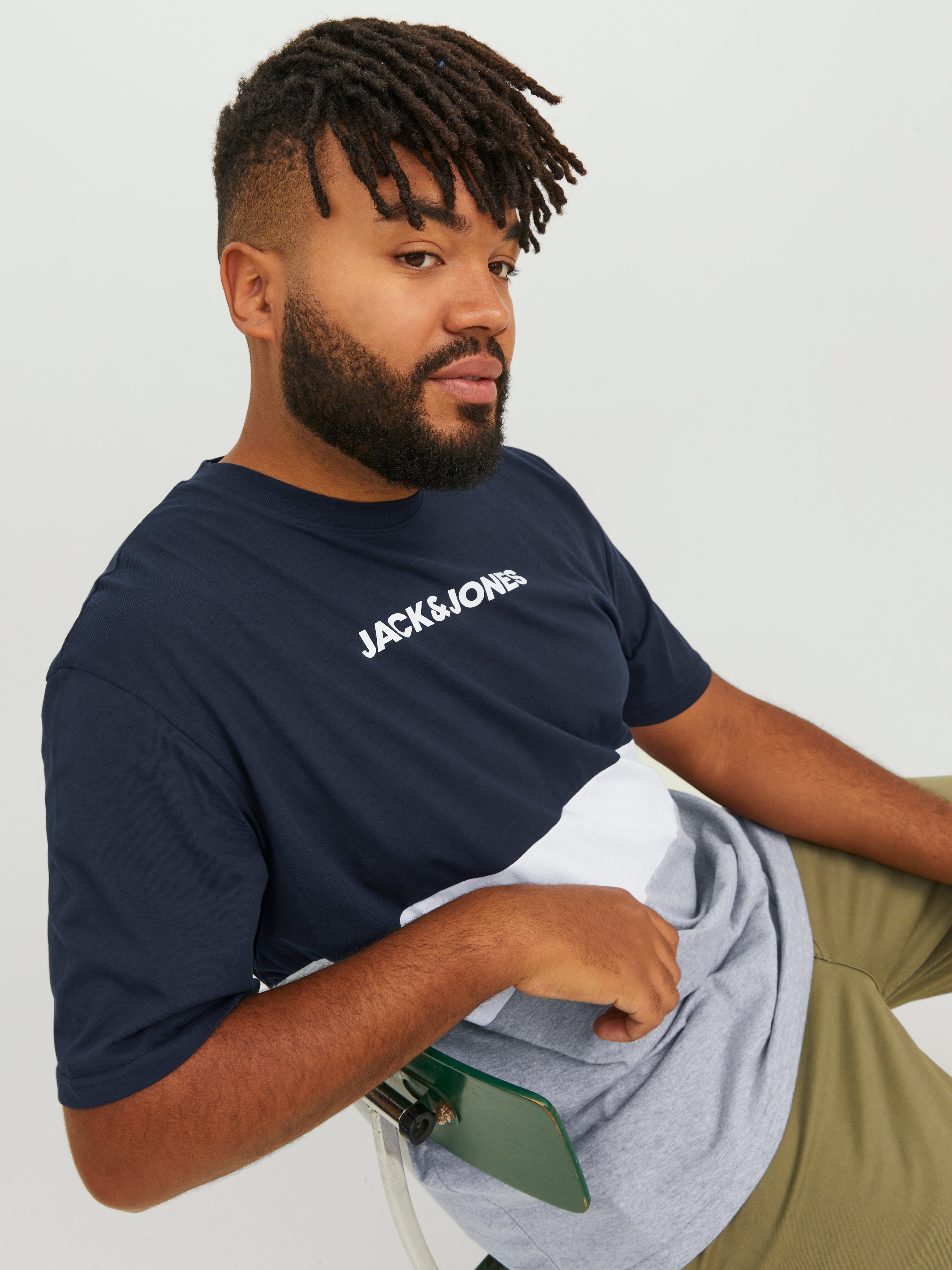 Jack & Jones Plus Size Colour block T-shirt - 12243653