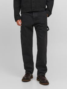 Jack & Jones JJIEDDIE JJUTILITY SBD 306 SN Loose fit Džíny -Black Denim - 12243773