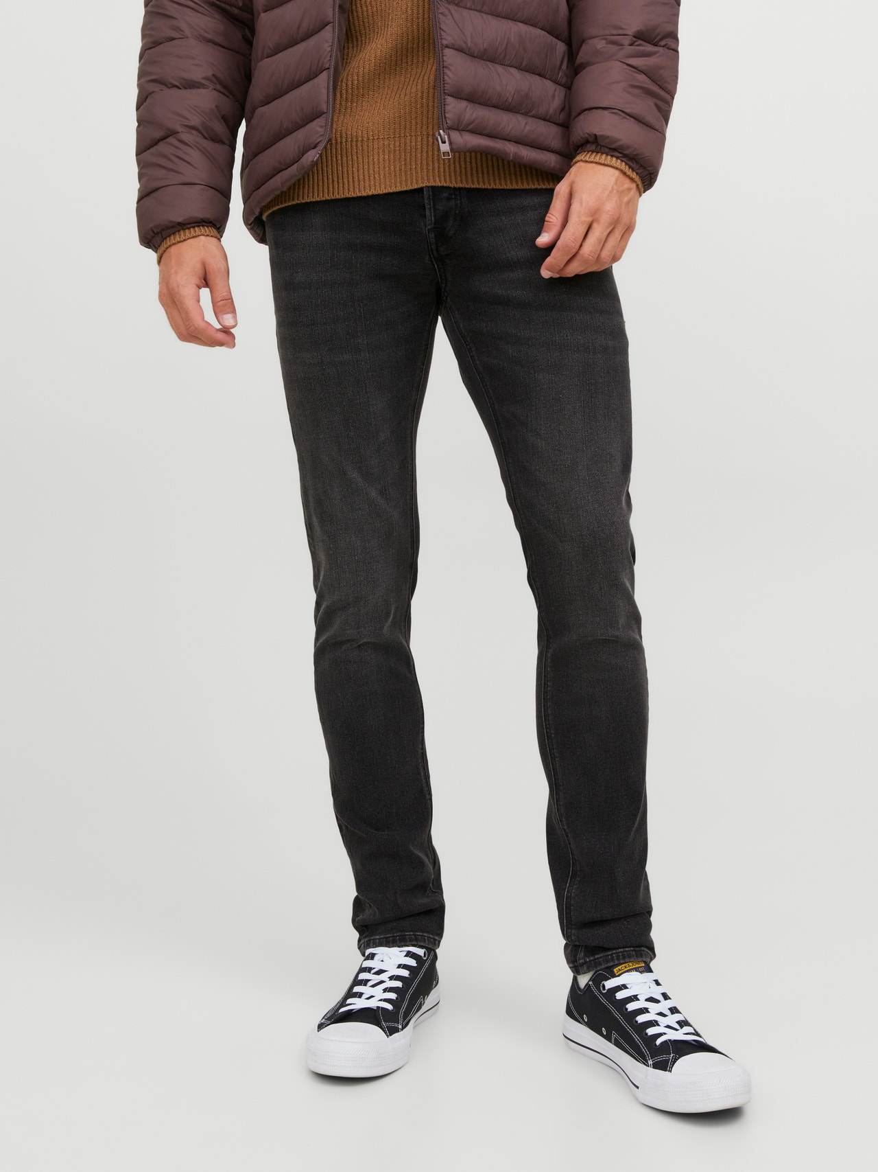 Jack & Jones JJIGLENN JJORIGINAL SQ 354 Slim fit farkut -Black Denim - 12243816