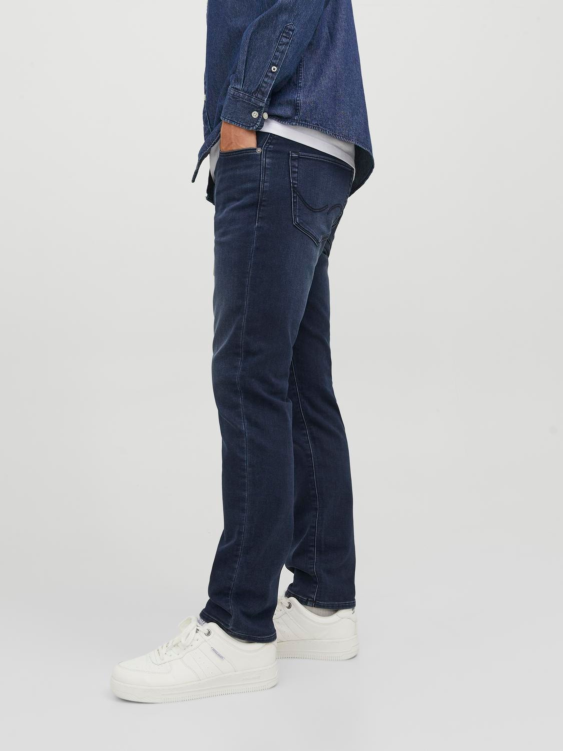 Jack & Jones JJIGLENN JJICON SQ 139 Slim fit Džíny -Blue Denim - 12243819