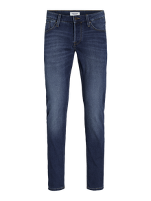 Jack & Jones JJIGLENN JJICON SQ 317 Slim fit Džíny -Blue Denim - 12243821